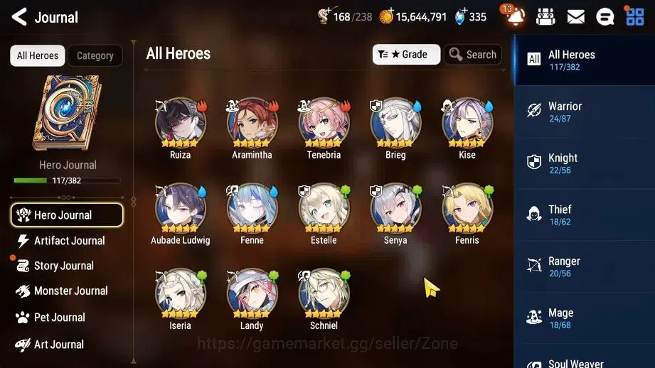 Epic Seven Accounts High-End Global|9ML (RnL, NM Luna, Abyss Yufine, RoL, AST Elena,)|PoH,Bless, Theater ON||Stove 2