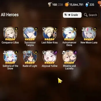Epic Seven Accounts High-End Global|9ML (RnL, NM Luna, Abyss Yufine, RoL, AST Elena,)|PoH,Bless, Theater ON||Stove