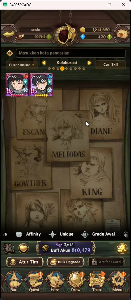 The Seven Deadly Sins: Grand Cross Accounts Starter ASIA | 810k CC | Diamond 420 | 2 UR Merlin image 3