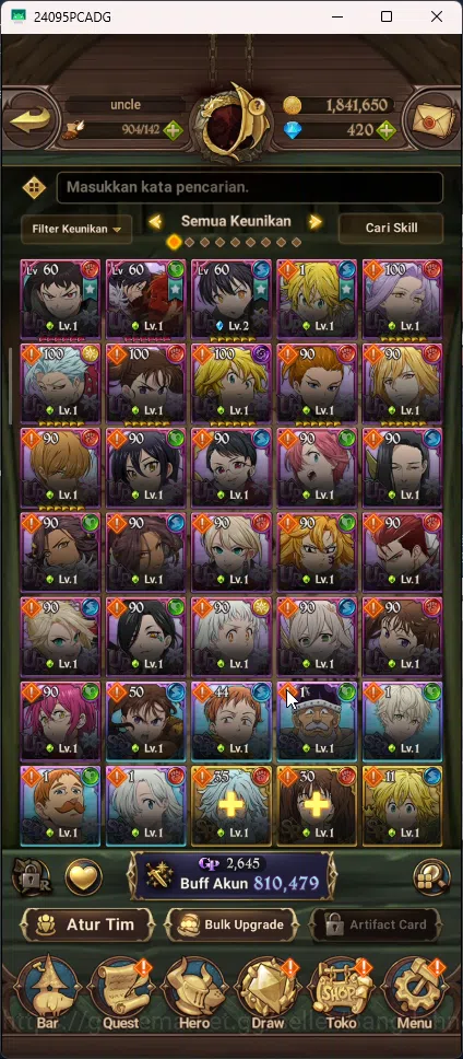 The Seven Deadly Sins: Grand Cross Accounts Starter ASIA | 810k CC | Diamond 420 | 2 UR Merlin image 4