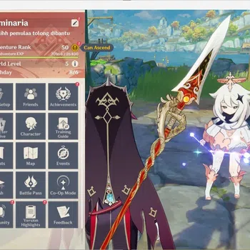 Genshin Impact Accounts Others Asia | AR 50|2 Limit+1 Charstd|Navia,Arlecchino|MC Female|1 (*5 Wpn)Amos' Bow| TakeMail Check