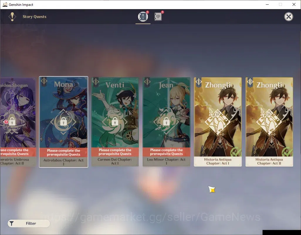 Genshin Impact Accounts ASIA|AR 50|BD Unset|2 Limited+2 (*5Weap)|Skirk+Sig image 20