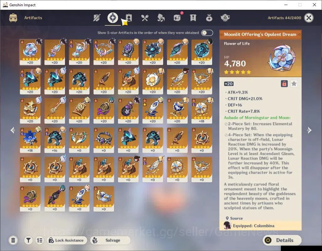 Genshin Impact Accounts ASIA|AR 50|BD Unset|2 Limited+2 (*5Weap)|Skirk+Sig image 9