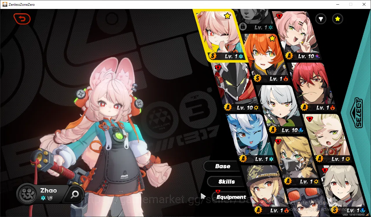 Zenless Zone Zero Accounts ASIA | Orphie & Magus, Zhao, Grace, Rina 4 EMT, MC image 3
