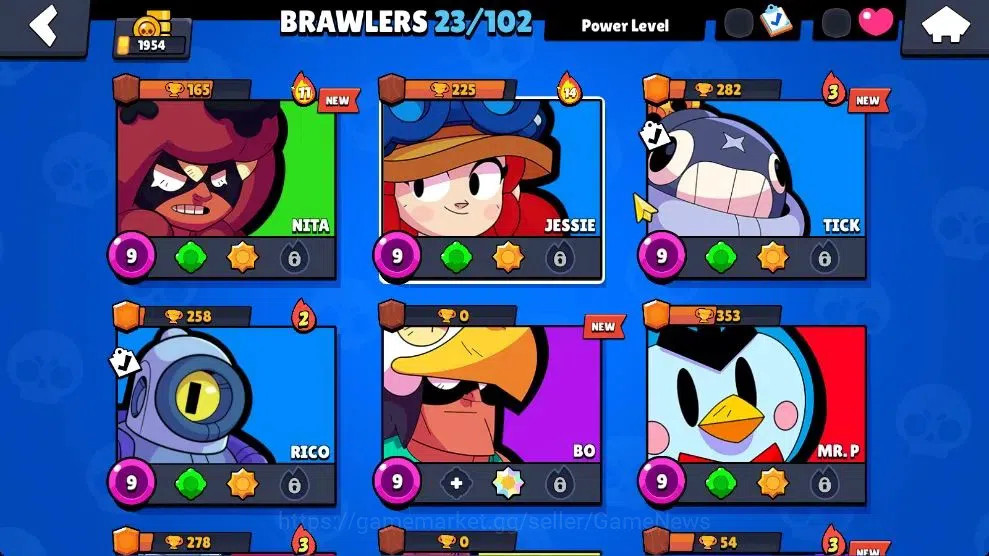 Brawl Stars Accounts 1954 Trophy|23 Brawlers Legend Spike, Myth Damian, image 5