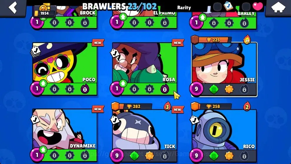 Brawl Stars Accounts 1954 Trophy|23 Brawlers Legend Spike, Myth Damian, image 8