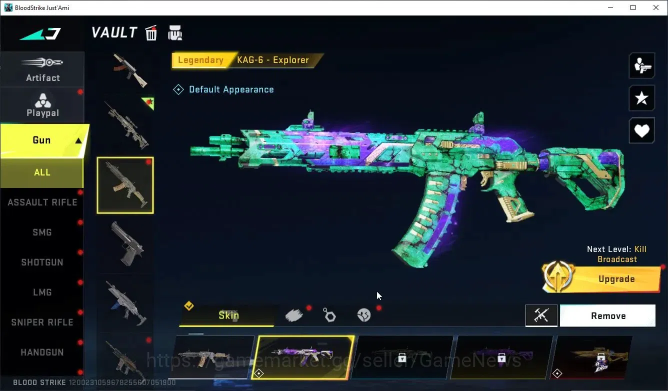 Blood Strike Accounts ASIA|Eternal Kala-Whisper (Lv2 Muzzle Fire)+Limite image 10