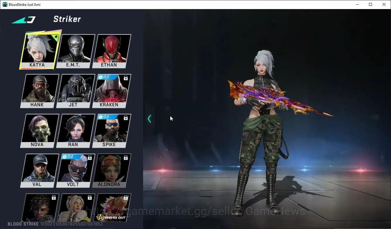 Blood Strike Accounts ASIA|Eternal Kala-Whisper (Lv2 Muzzle Fire)+Limite image 3