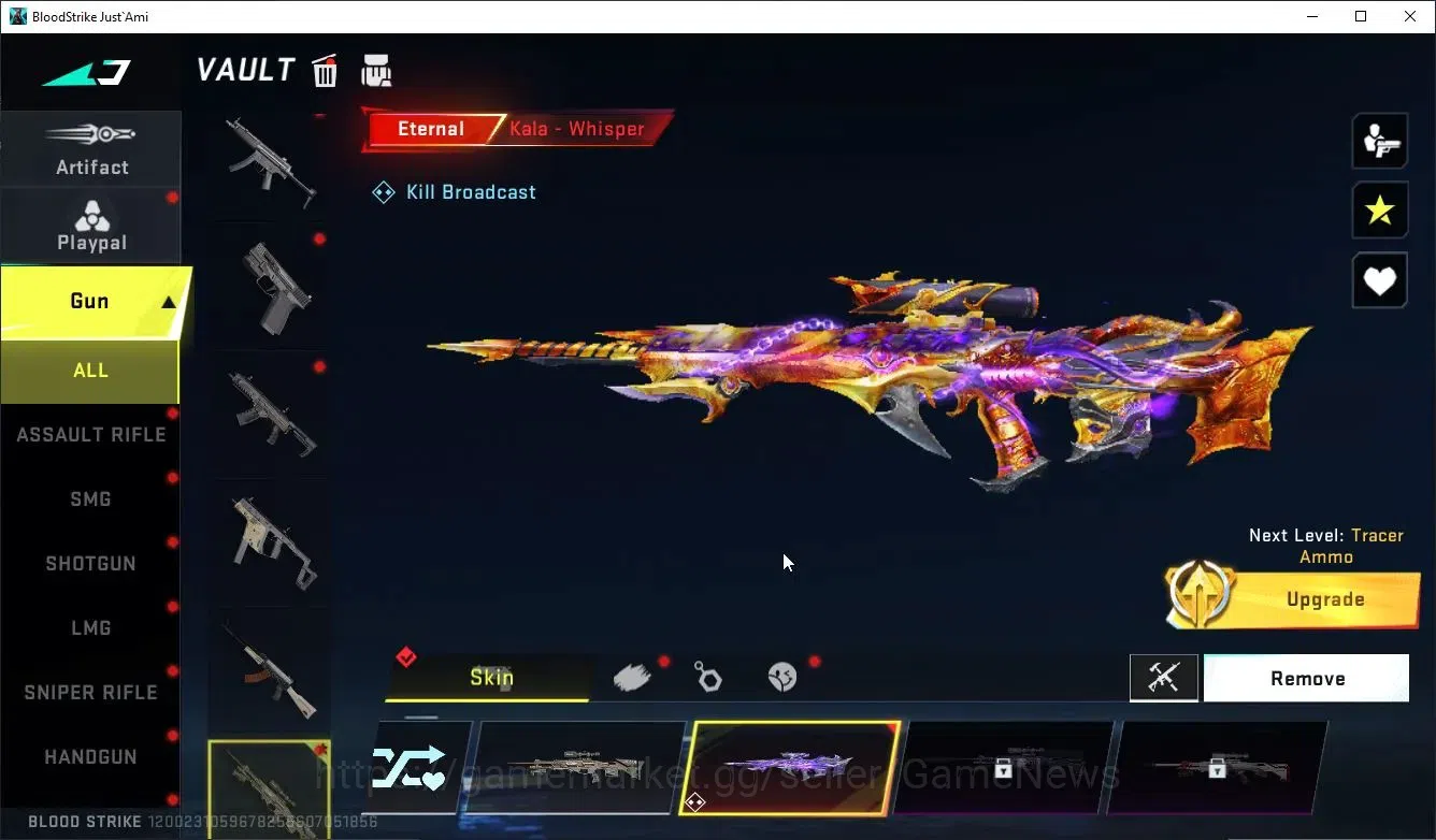 Blood Strike Accounts ASIA|Eternal Kala-Whisper (Lv2 Muzzle Fire)+Limite image 4