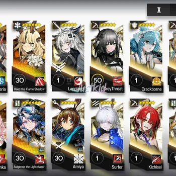 Arknights Accounts Starter ARKNIGHTS GLOBAL STARTER 8*6 , 2 LIMITED LAPPLAND ALTER,SILVERASH ALTER , REED