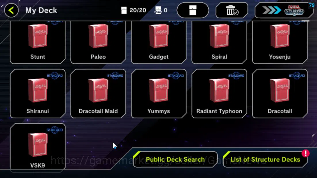 Yu-Gi-Oh! Master Duel Accounts Mid-Level Lv 18 | 20 Deck |VSK9,Radiant Typhoon,Dracotail,Yummys,Time Lord,Etc|Ranked 3