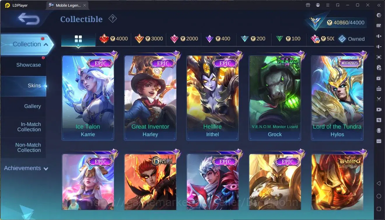 Mobile Legends: Bang Bang Accounts Global|Hero 109|Skin 173|Expert|KOF Karina|CC Nata image 11