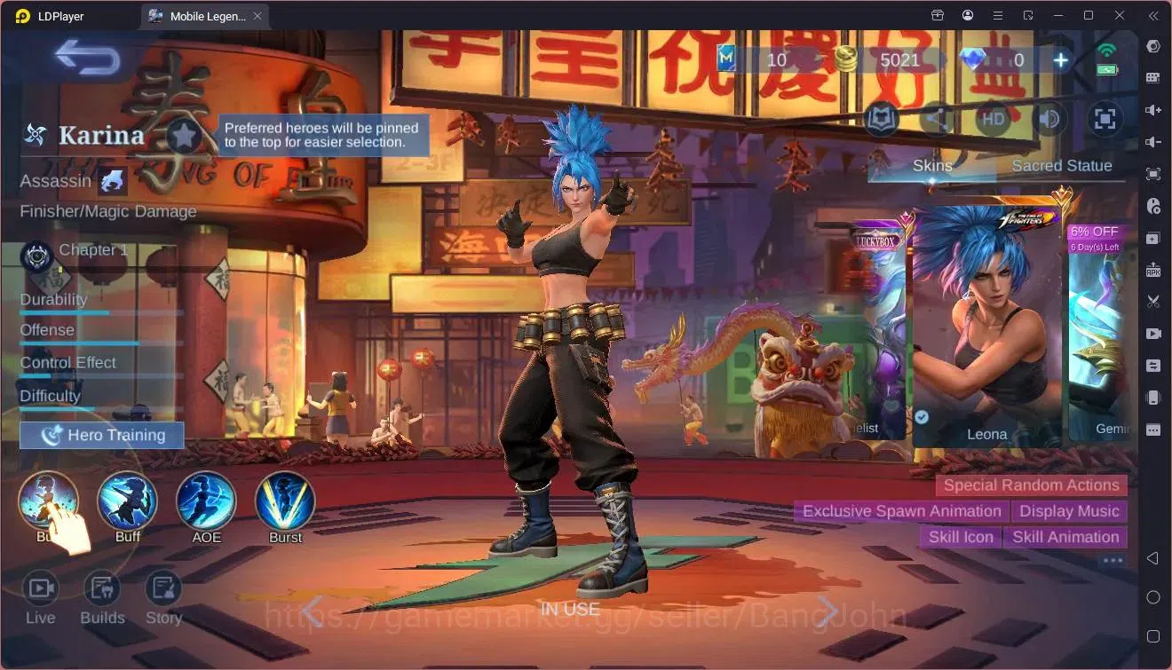 Mobile Legends: Bang Bang Accounts Global|Hero 109|Skin 173|Expert|KOF Karina|CC Nata image 19