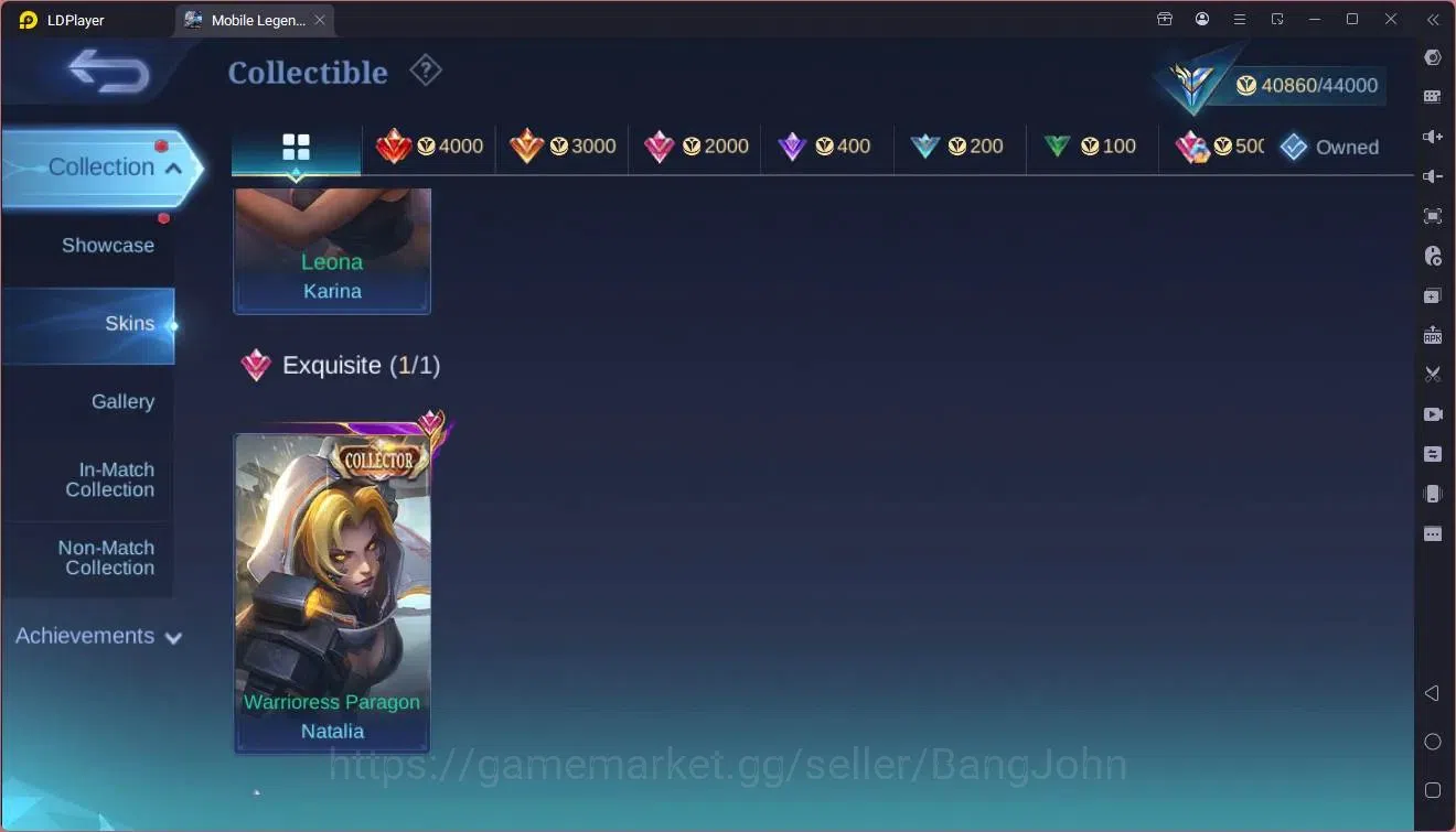 Mobile Legends: Bang Bang Accounts Global|Hero 109|Skin 173|Expert|KOF Karina|CC Nata image 8