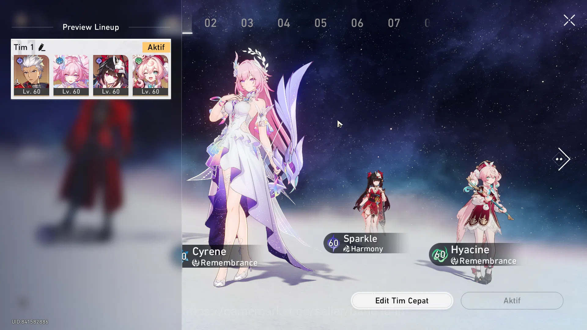 Honkai Star Rail Accounts [ASIA] TL 50 | 5 Limit (4 Top Support) Cyrene Spar image 7
