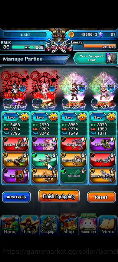 Grand Summoners Accounts Global|Rank 36|Starter|9 Ascend| KanameTW, Kirisam image 3