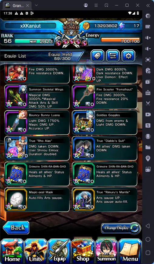 Grand Summoners Accounts GLOBAL|12 Ascend|Rank 56|Sayaka Miki TW|Shirou Emi image 2