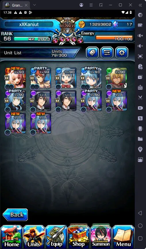 Grand Summoners Accounts GLOBAL|12 Ascend|Rank 56|Sayaka Miki TW|Shirou Emi image 5