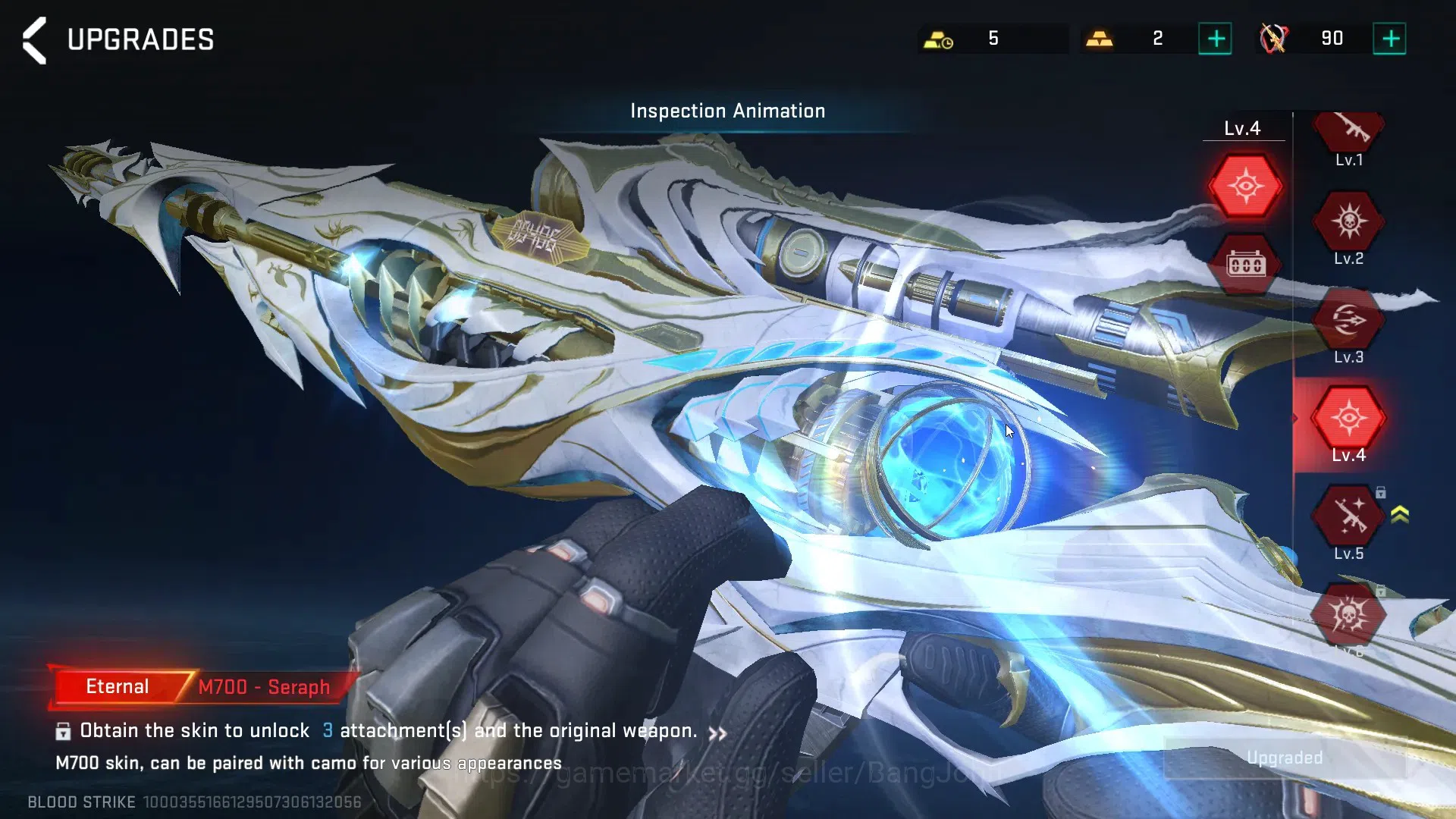 Blood Strike Accounts AMERICA |1 EVO:AK47-Hellride (Lv3)|19 ETERNAL(+MEL image 17