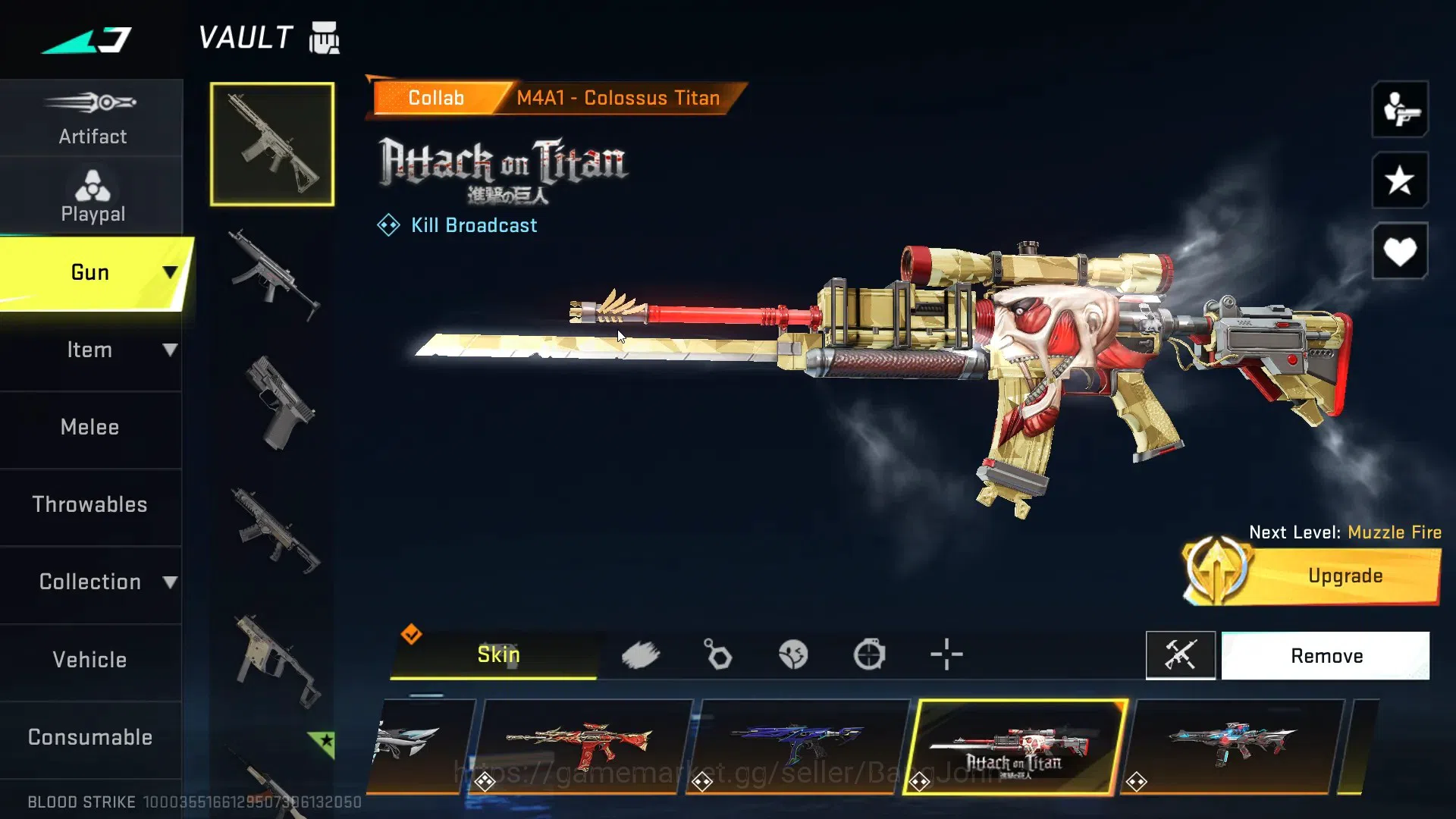 Blood Strike Accounts AMERICA |1 EVO:AK47-Hellride (Lv3)|19 ETERNAL(+MEL image 2