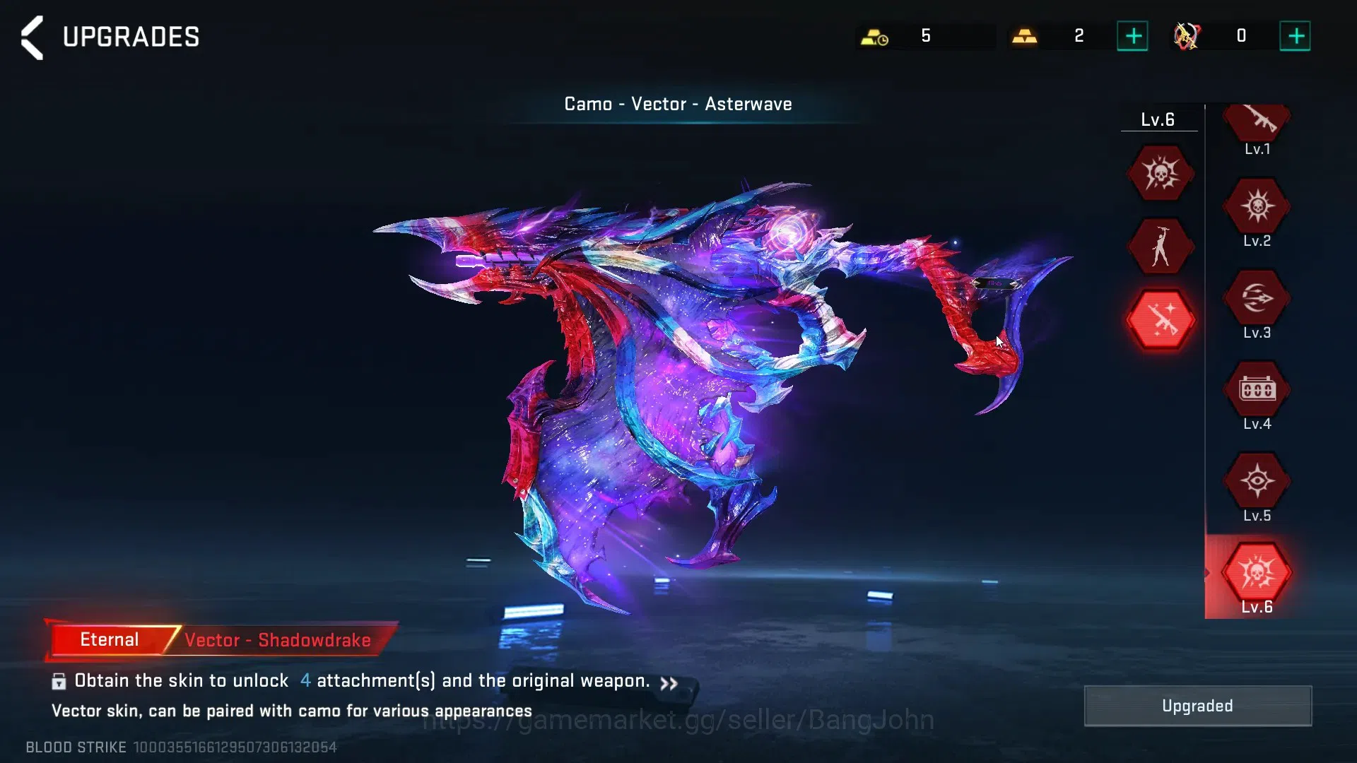 Blood Strike Accounts AMERICA |1 EVO:AK47-Hellride (Lv3)|19 ETERNAL(+MEL image 7