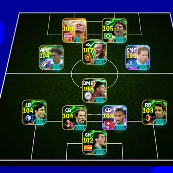 eFootball Accounts Legends & Iconic Players EFOOTBALL BEST ACCOUNT | BIGTIME ERLING HALLAND,W ROONEY,BEBETO,RUI COSTA,M