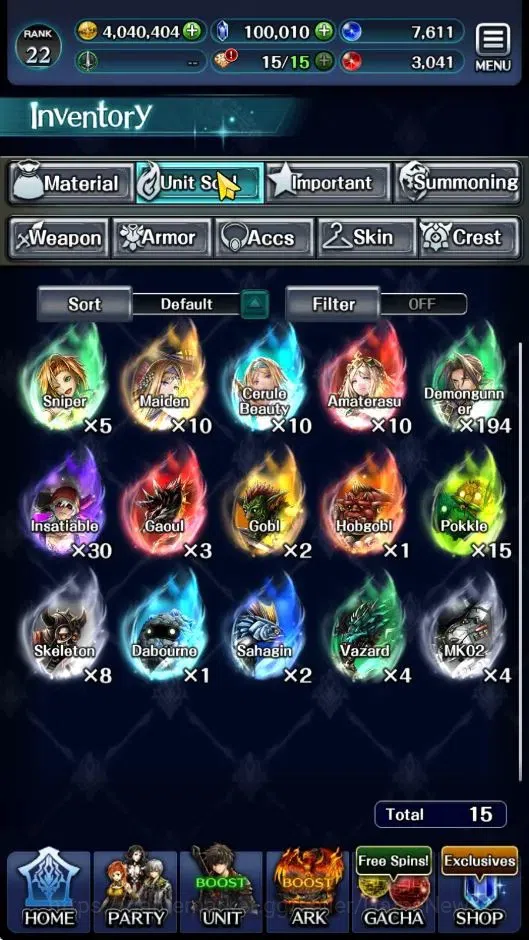 Last Cloudia Accounts GLOBAL|Rank 22|100k Crystal|Top Tier Unit(Lougseus image 10