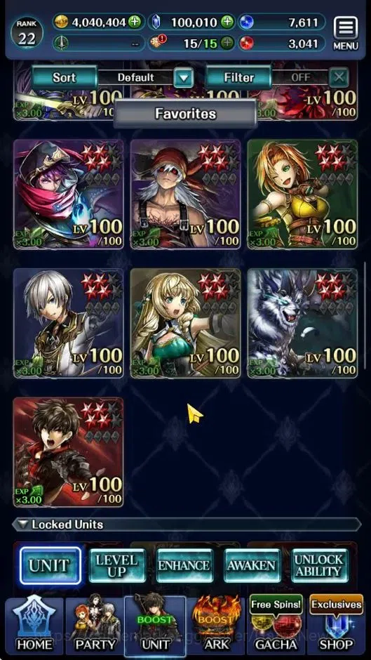 Last Cloudia Accounts GLOBAL|Rank 22|100k Crystal|Top Tier Unit(Lougseus image 2