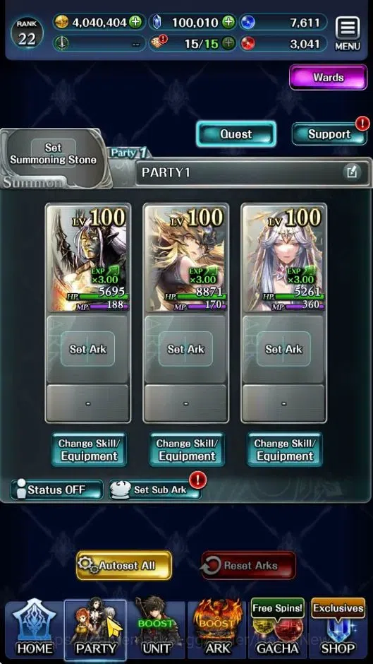 Last Cloudia Accounts GLOBAL|Rank 22|100k Crystal|Top Tier Unit(Lougseus image 5