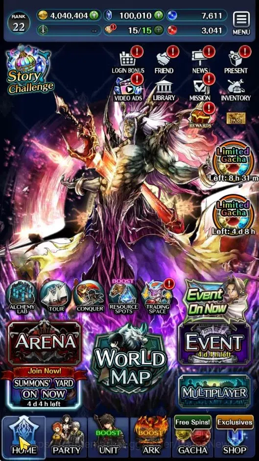 Last Cloudia Accounts GLOBAL|Rank 22|100k Crystal|Top Tier Unit(Lougseus image 6
