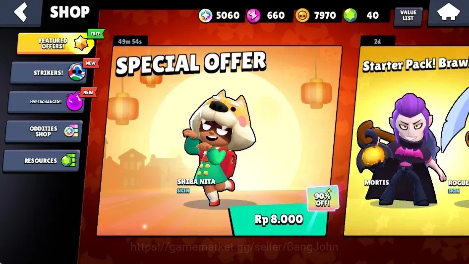 Brawl Stars Accounts Global|689 Trophy|15 Brawlers-1 Max Lv. [Bibi]|5k  image 4