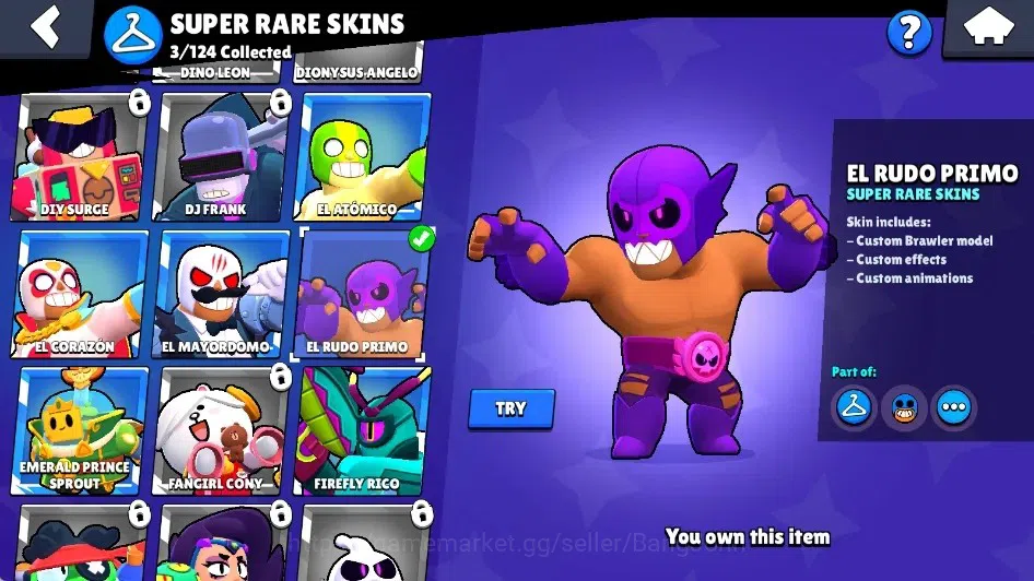 Brawl Stars Accounts Global|689 Trophy|15 Brawlers-1 Max Lv. [Bibi]|5k  image 9