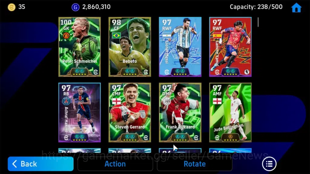 eFootball Accounts Android|Epic Peter Shmeichel,Bebeto,Gerrard,Frank  image 5