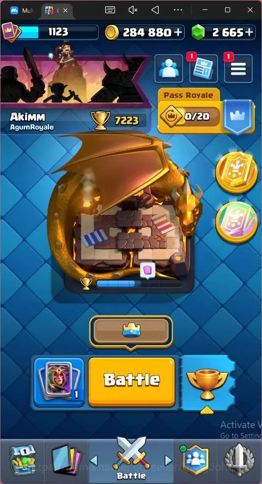 Clash Royale Accounts Global |CL 1123|KTL 12|Trophy 7223|113 Cards|4 Cha image 1