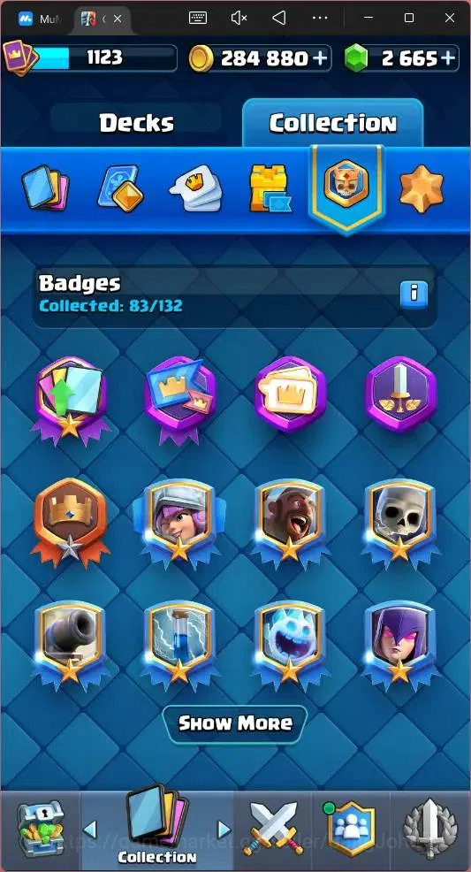 Clash Royale Accounts Global |CL 1123|KTL 12|Trophy 7223|113 Cards|4 Cha image 18