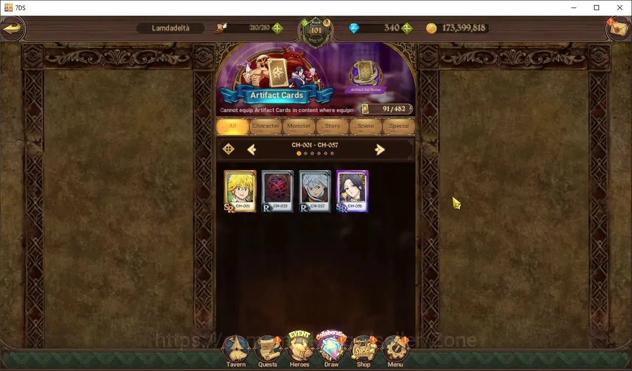 The Seven Deadly Sins: Grand Cross Accounts Endgame Global|4.1M Power | 340 Diamonds |6LR|UR|Full collab Gachiakuta 14