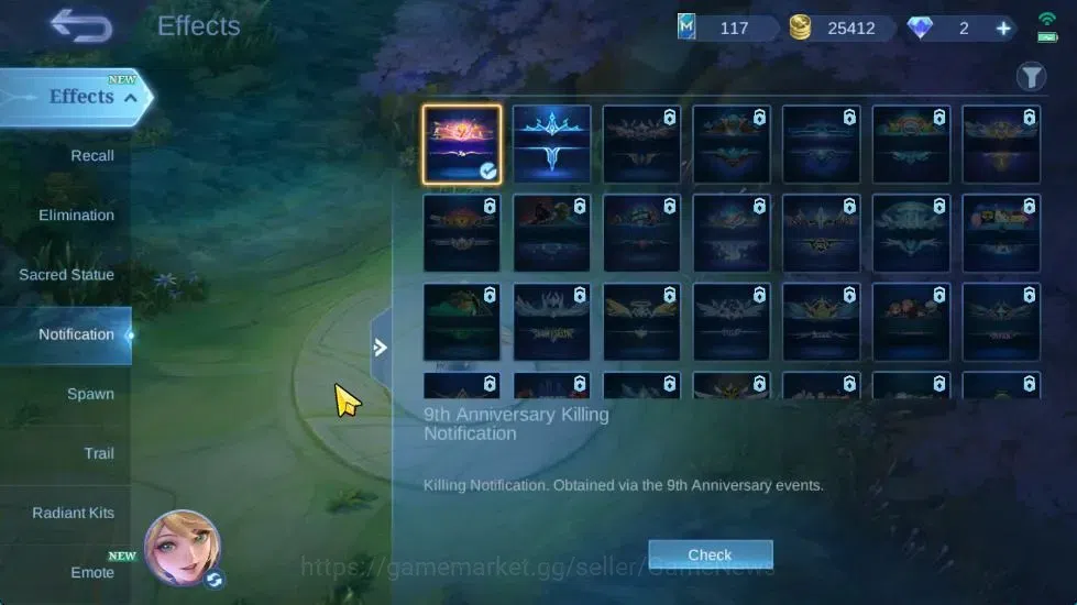 Mobile Legends: Bang Bang Accounts Hero 61|Skin 76|High Immo 100|LB Granger,Fanny[Val image 12