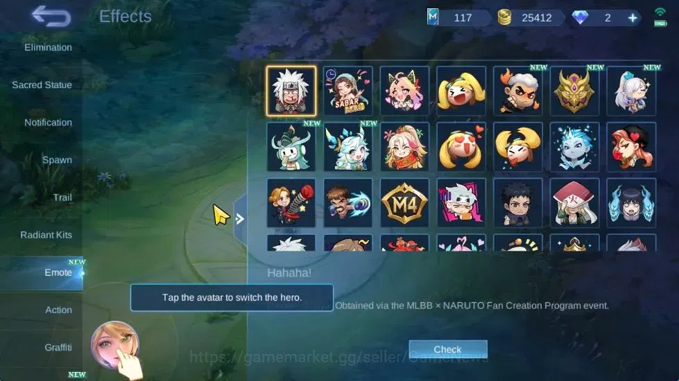 Mobile Legends: Bang Bang Accounts Hero 61|Skin 76|High Immo 100|LB Granger,Fanny[Val image 14