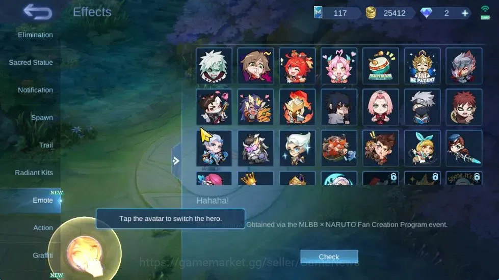 Mobile Legends: Bang Bang Accounts Hero 61|Skin 76|High Immo 100|LB Granger,Fanny[Val image 15