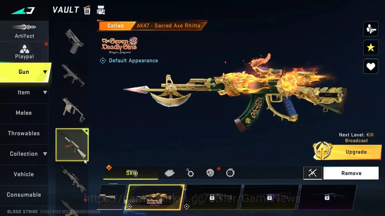 Blood Strike Accounts ASIA|Collab 7DS [AK47]+ BLEACH [Byakuya],TR [Parac image 7