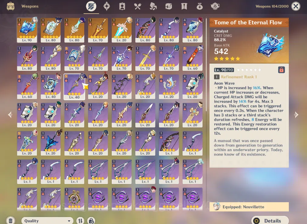 Genshin Impact Accounts ASIA|FREE HSR|AR57|10Limited+5(*5Weapon)|Neuvillat image 5