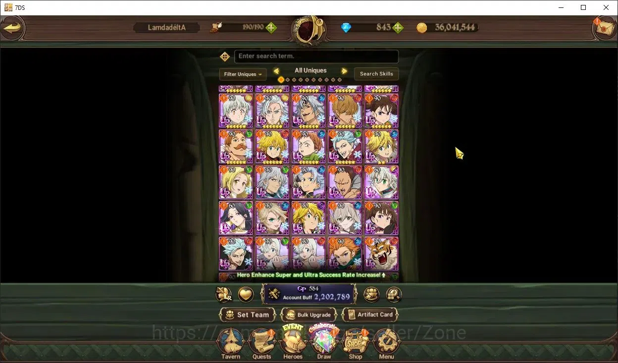 The Seven Deadly Sins: Grand Cross Accounts Starter Global|4LR Nemesis 4/6 Full collab Gachiakuta (HR) Riyo 1/6 Zanka 3/6 10