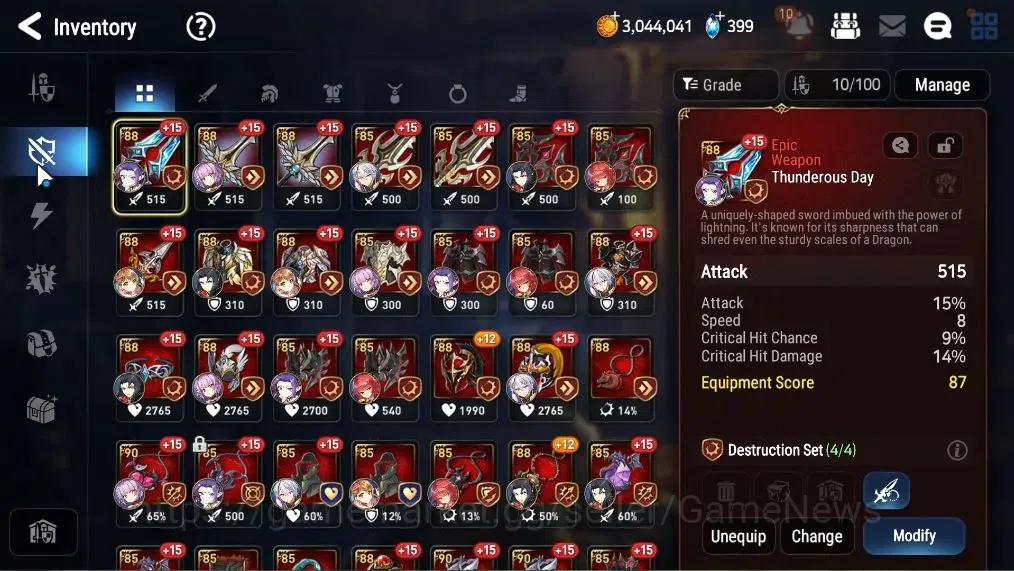 Epic Seven Accounts Asia Unverif|7 ML(Empyrean Ilynav,Spectr Tenebria, image 15