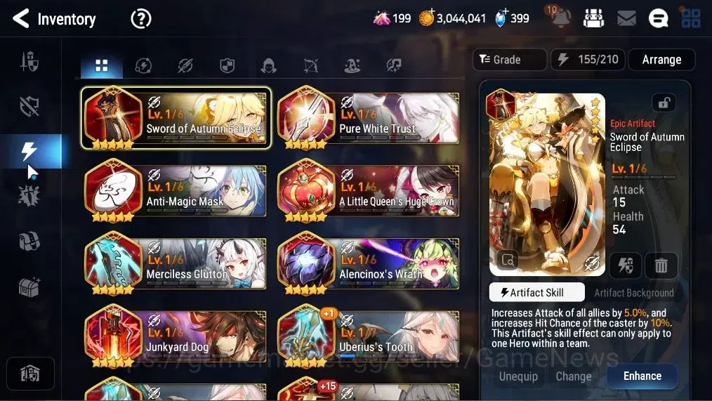 Epic Seven Accounts Asia Unverif|7 ML(Empyrean Ilynav,Spectr Tenebria, image 16