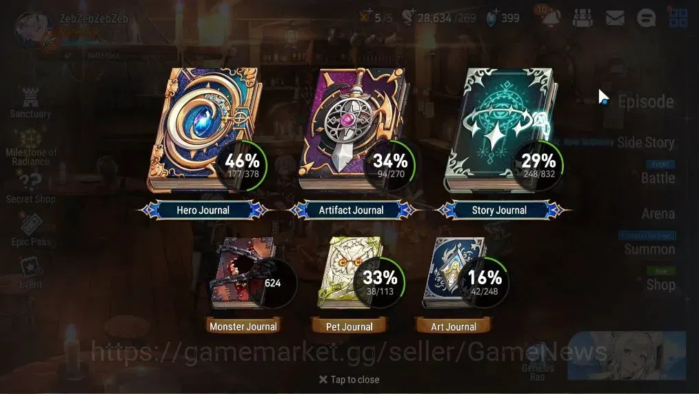 Epic Seven Accounts Asia Unverif|7 ML(Empyrean Ilynav,Spectr Tenebria, image 4