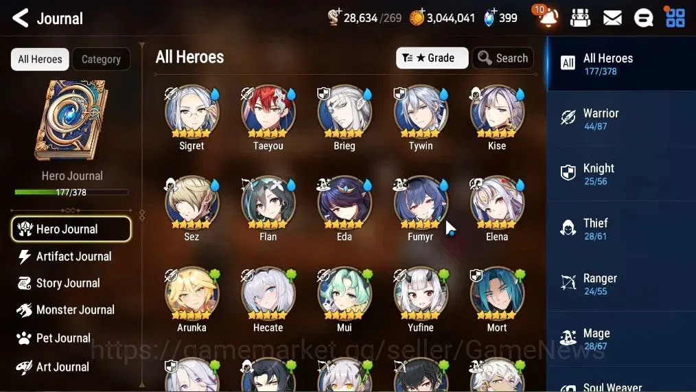 Epic Seven Accounts Asia Unverif|7 ML(Empyrean Ilynav,Spectr Tenebria, image 9