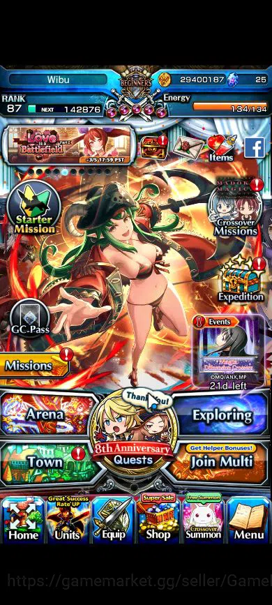 Grand Summoners Accounts Global|Rank 87|17 Ascend|EmiyaTW,S MiyuTW,ChloeTW, image 1