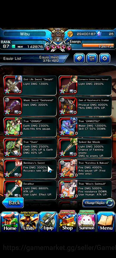 Grand Summoners Accounts Global|Rank 87|17 Ascend|EmiyaTW,S MiyuTW,ChloeTW, image 4