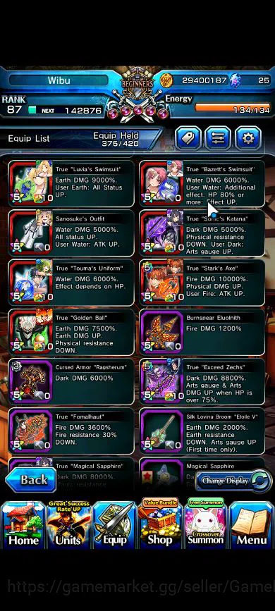 Grand Summoners Accounts Global|Rank 87|17 Ascend|EmiyaTW,S MiyuTW,ChloeTW, image 8