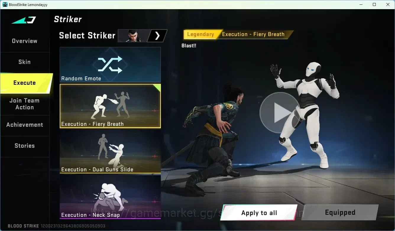 Blood Strike Accounts ASIA | 1 Collab Skins | 1 Limited Skins | 9 Legend image 3